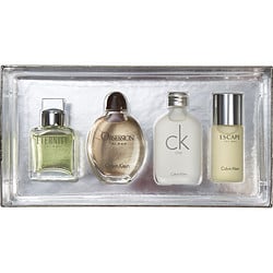 Calvin Klein Variety By Calvin Klein 4 Piece Mens Mini Variety With Eternity & Obsession & Ck One & Escape And All Are Edt 0.5 Oz