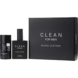 Clean Black Leather By Dlish Edt Spray 3.4 Oz & Deodorant Stick