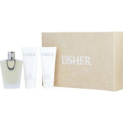 Usher By Usher Eau De Parfum Spray 3.4 Oz & Body Lotion 3.4 Oz & Body Wash