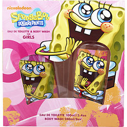 Spongebob Squarepants By Nickelodeon Edt Spray 3.4 Oz & Body Was