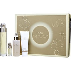 Perry Ellis 360 By Perry Ellis Edt Spray 3.4 Oz & Body Mist 4 Oz & Shower Gel 3 Oz & Edt Spray 0.25 O