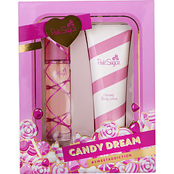 Pink Sugar By Aquolina Edt Spray 3.4 Oz & Body Lotion