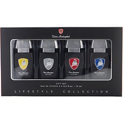 Lamborghini Variety By Tonino Lamborghini 4 Piece Variety With Prestigio & Mitico & Intenso & Acqua And All Are Edt